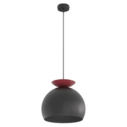 Lampa Wisząca GEO 1 Czarny/Burgundowy