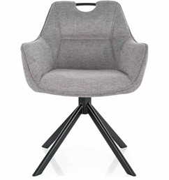 Krzesło REMO Brego Czarny Mat/Szary 07