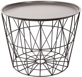 Stolik/Kosz AWINION fi52,5 Beżowy Ciemny