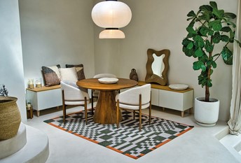 Dywan CHESS Deep Green 9339 280x390 cm