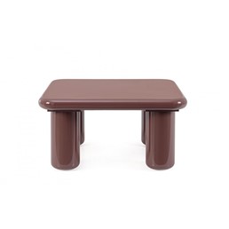 Stolik Kawowy OTILIA SQ 80x80cm Czerwony