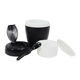 Lunchbox TRAVEL Okrągły Czarny