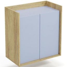 Szafka MOBIUS 2D Naturalny/Niebieski