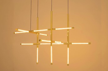 Lampa Wisząca MIKADO S Złoty