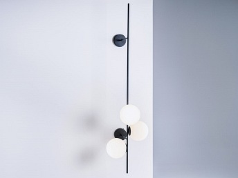 Lampa Ścienna Bobler 2 Connect 40x150 Czarny