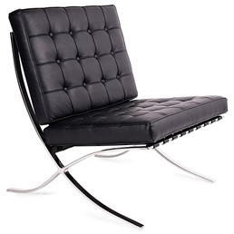 Fotel BARCELON Ekoskóra Czarny