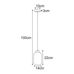 Lampa Wisząca FADIGA K-5740 Bursztynowy/Czarny