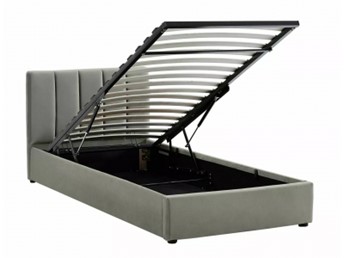 Łóżko MONTREAL Velvet 90x200 Szary Tap. 192