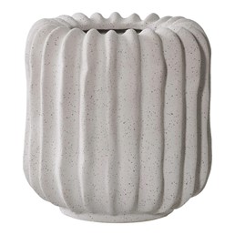 Doniczka/Osłonka Ceramiczna LAMELL Szary