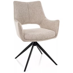 Krzesło FINO II Beż/Czarny Mat