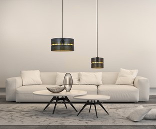 Lampa Wisząca ZIMBO K-5221 Czarny/Złoty