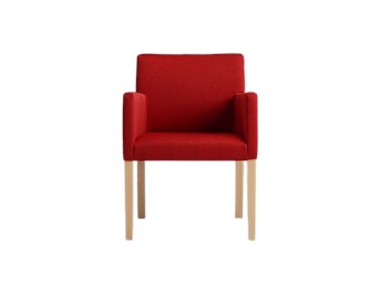 Fotel Wilton Arms 84 60x61x84 Krwista Czerwień/Naturalny