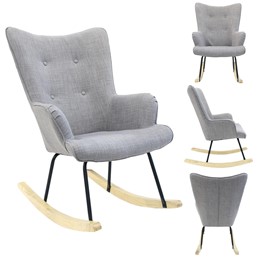 Fotel Bujany HELSINKI Szary