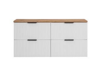Zestaw ADW B 120cm (2x Szafka + Blat) Biały/Dąb