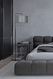 Lampa Podłogowa TRAPO LP1 Czarny/Szary