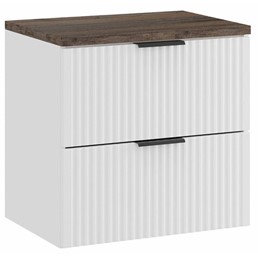 Zestaw Meblowy ADEL 60cm Biały Mat/Dąb Santa Fe Vintage