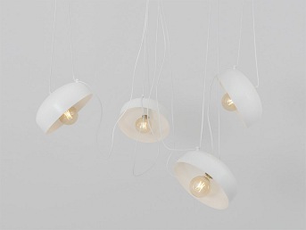 Lampa wisząca POPO FLAT L 4 – biały