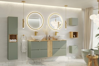 Blat Łazienkowy LINE REED B 89-80 Zielony