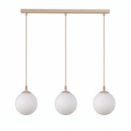 Lampa Wisząca COSMO 3 Beżowy/Opal