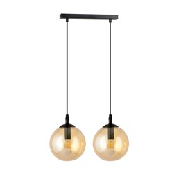 Lampa Wisząca COSMO 2 Czarny/Miodowy
