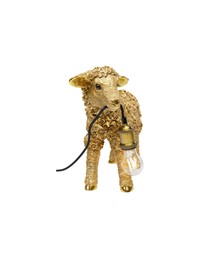 Lampa Stołowa FLOWER SHEEP 36 cm Złota