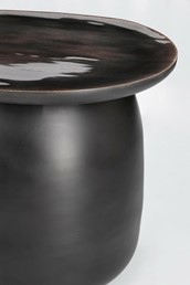 Stolik Kawowy ZAINAB Fi38cm Czarny