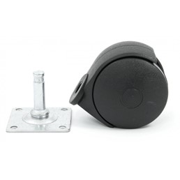 Kółko Fotelowe fi 50 z Blaszką K2 Czarny