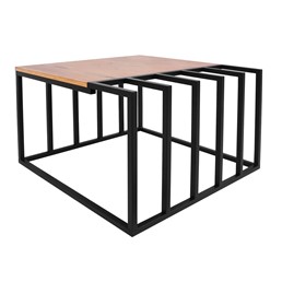 Stolik KAJA HOME KS-27 Czarny/Dąb