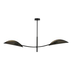 Lampa Wisząca LOTUS 2 Czarny/Złoty