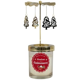 Świeca Zapachowa/Świąteczna KARUZELA Biały