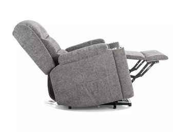 Fotel Rozkładany MINOS Raven Szary/Czarny