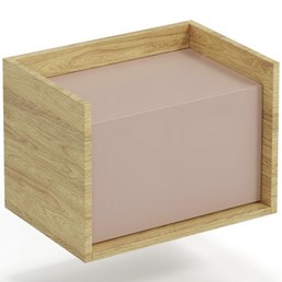 Szafka Niska MOBIUS 1D Naturalny/Antyczny Róż