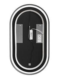 Lustro LED APOLLO 90x50cm Czarny