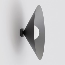 Kinkiet MONO K1L Czarny/Opal
