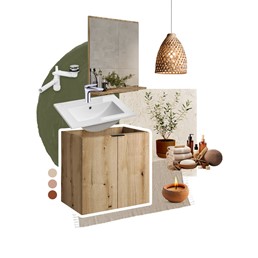 Zestaw Meblowy BEYOND 80cm Dąb Coast Evoke/Czarny Mat