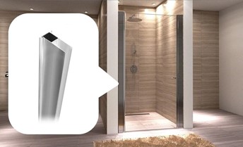 Adapter Poszerzający Do Kabin i Drzwi SLIM 190cm Chrom