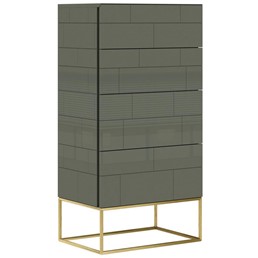 Komoda ROSE HILL RH03 Zielony/Złoty