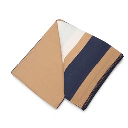 Koc SHP PARIS HOME 135x170 Granatowy/Brązowy