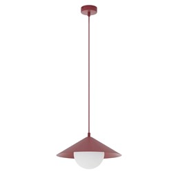 Lampa Wisząca MONO 1S Burgundowy/Opal