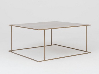 Stół Kawowy Walt Metal 100x100 Złoty