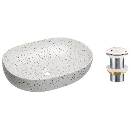 Zestaw Umywalkowy z Korkiem Click-Clack LILI Biały