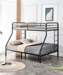 Łóżko Piętrowe LM7-FX 90/140x200 Czarny