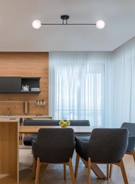 Lampa Sufitowa ISLA K-4913 Czarny/Patyna/Biały Matowy