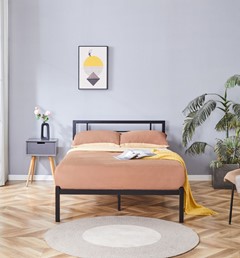 Łóżko Metalowe LM2-FX 120x200 Czarny