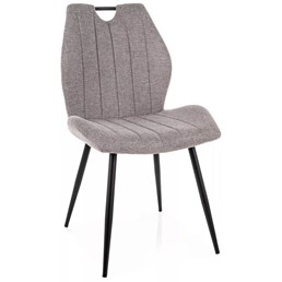 Krzesło ARCO BREGO Szary/Czarny Mat