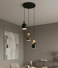 Lampa Wisząca MESI 3 PREM Czarny