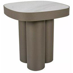 Ława STELLA C 48x48cm Czarny Połysk/Miedziany