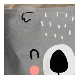 Zestaw 2 Koszy KOALA z Tkaniny Szary