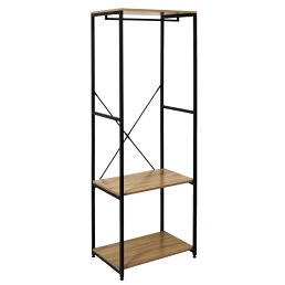 Wieszak/Garderoba Lukis 40x60x167 Dąb/Czarny