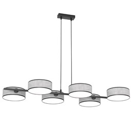 Lampa Wisząca DRUMZ 6 Szary